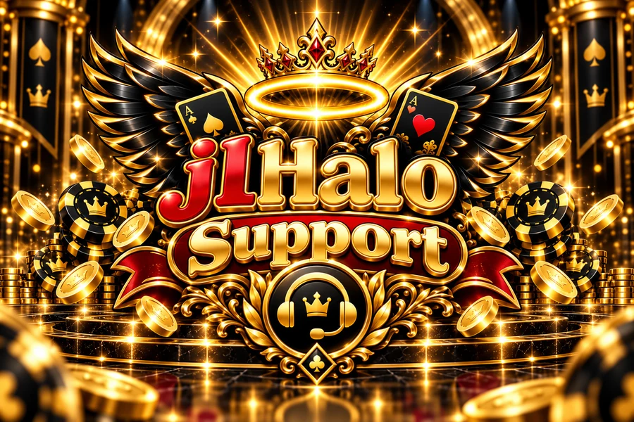 jlhalo black-and-gold illustration: support
